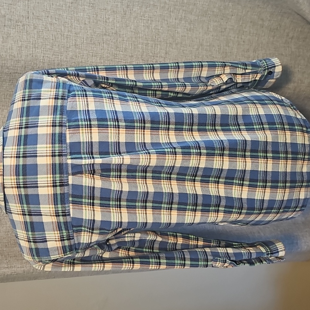 MADEWELL Plaid Button Up Size Medium - Picture 3 of 8